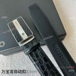 Luxury Replica Montblanc Crocodile-style Belt & Glidelock Buckle with NFC